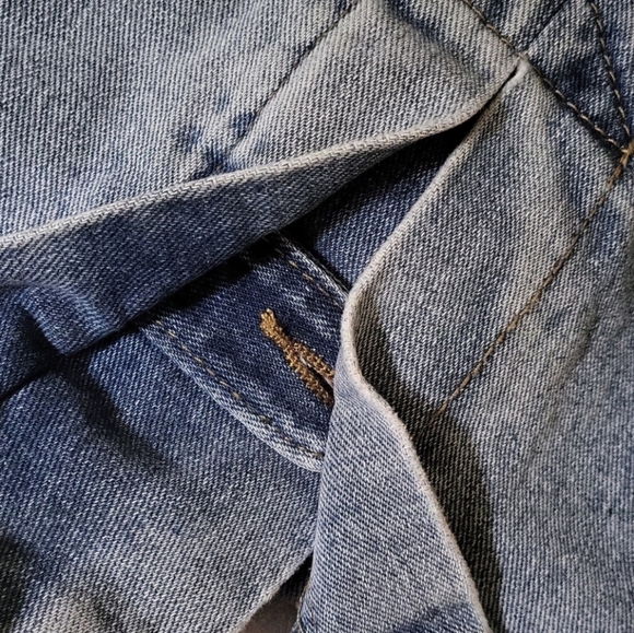 NWOT MacyMccoy (Australia) Wrap Style Assymetrical Denim Mini Skirt - Picture 3 of 12